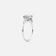  The Abigail Round Lab Diamond Ring 18k White Gold 002