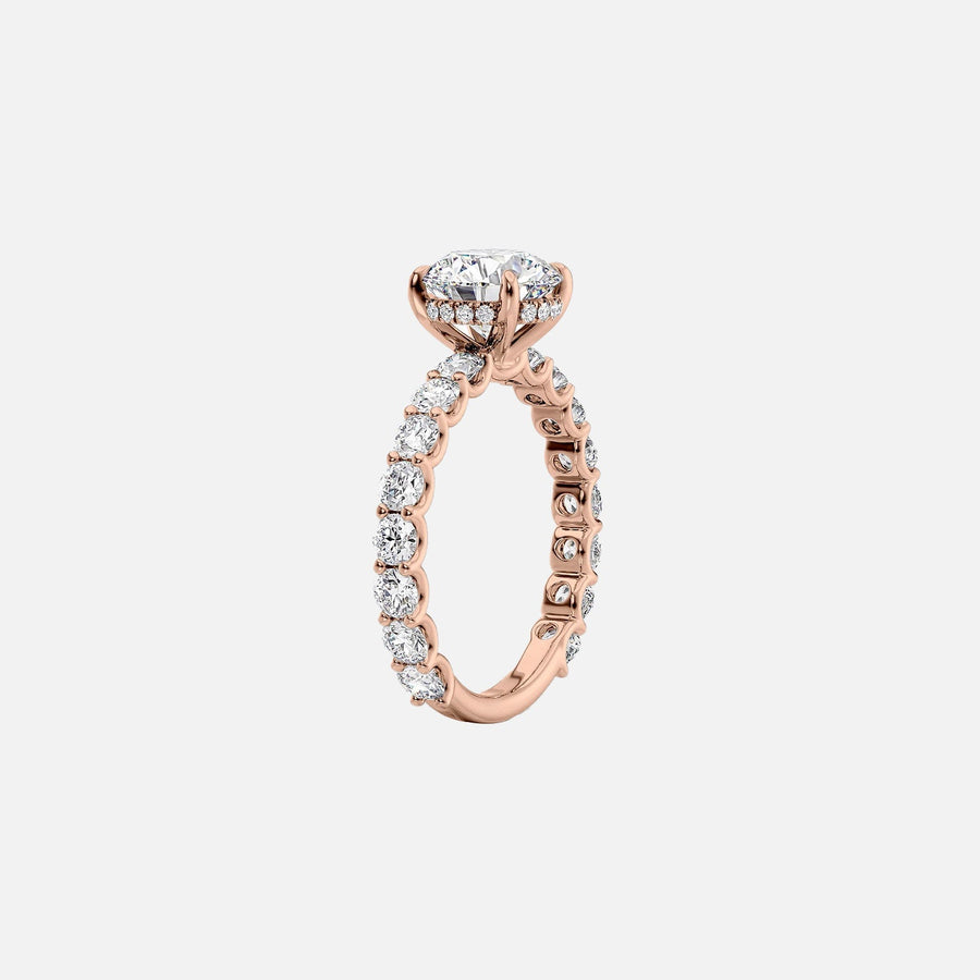  The Adelle Cushion Lab Diamond Ring 18k Rose Gold 002