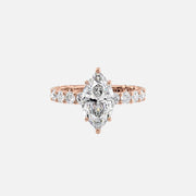  The Adelle Marquise Lab Diamond Ring 18k Rose Gold 001