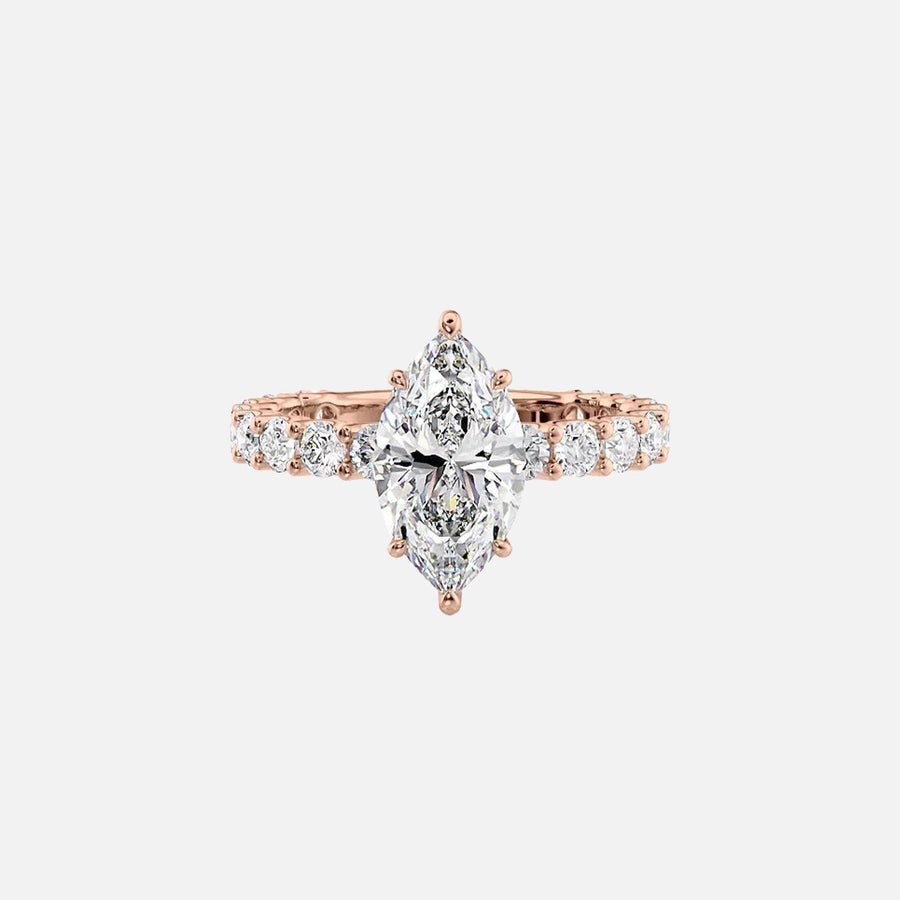  The Adelle Marquise Lab Diamond Ring 18k Rose Gold 001