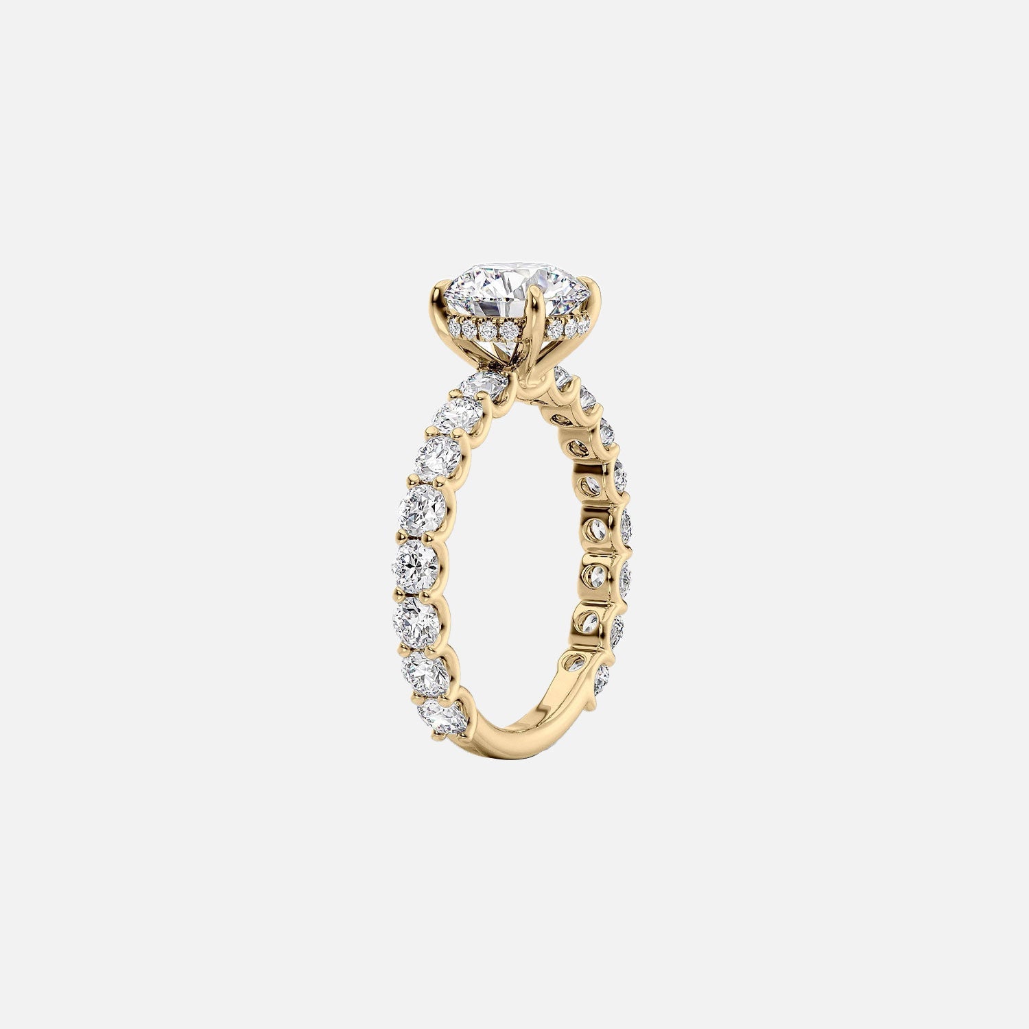  The Adelle Marquise Moissanite Ring 14k Yellow Gold 002
