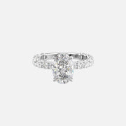  The Adelle Oval Lab Diamond Ring 18k White Gold 001