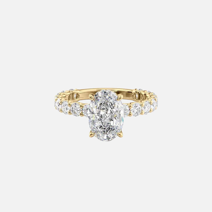  The Adelle Oval Lab Diamond Ring 18k Yellow Gold 001