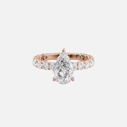  The Adelle Pear Lab Diamond Ring 18k Rose Gold 001