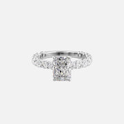  The Adelle Radiant Lab Diamond Ring 14k White Gold 001
