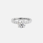  The Adelle Round Lab Diamond Ring 14k White Gold 001