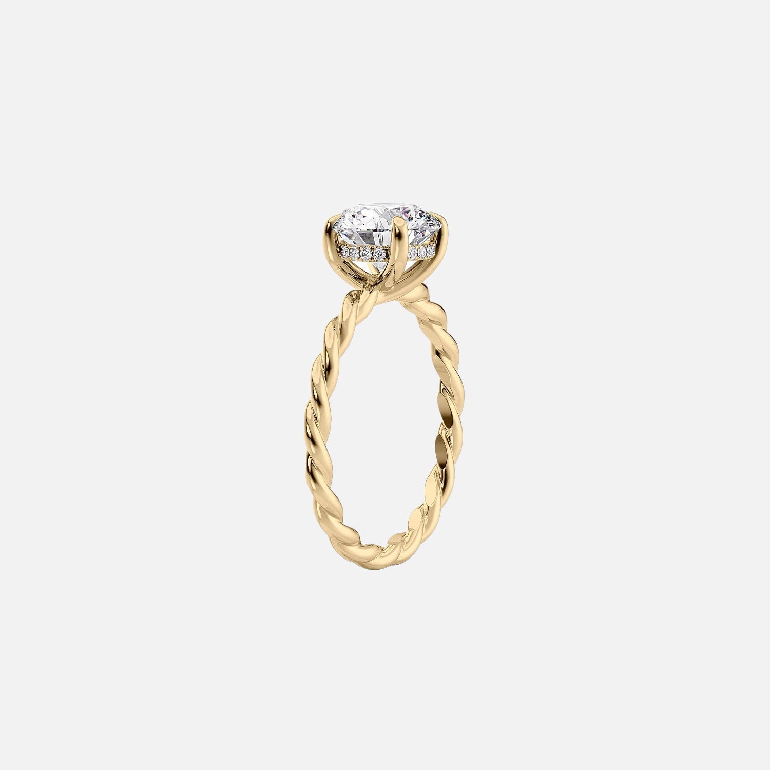  The Alice Marquise Moissanite Ring 14k Yellow Gold 002
