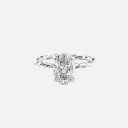  The Alice Oval Lab Diamond Ring 14k White Gold 001