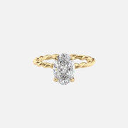 The Alice Oval Lab Diamond Ring 14k Yellow Gold 001