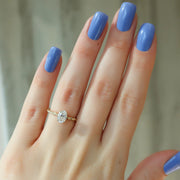  The Alice Oval Moissanite Ring 18k Yellow Gold 003