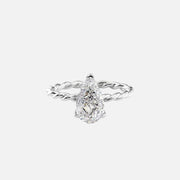  The Alice Pear Lab Diamond Ring 14k White Gold 001