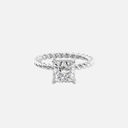  The Alice Princess Lab Diamond Ring 14k White Gold 001