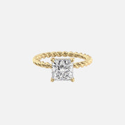 The Alice Princess Lab Diamond Ring 14k Yellow Gold 001