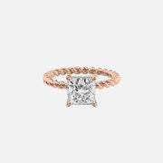  The Alice Princess Lab Diamond Ring 18k Rose Gold 001