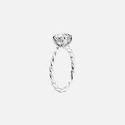  The Alice Princess Lab Diamond Ring 18k White Gold 002
