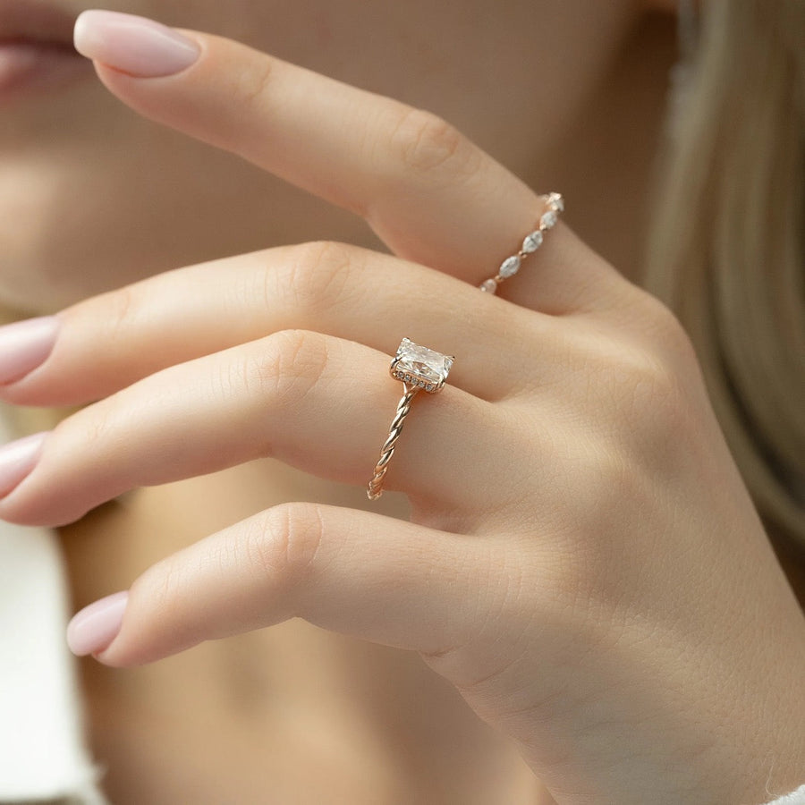  The Alice Radiant Lab Diamond Ring 18k Rose Gold 003 Final