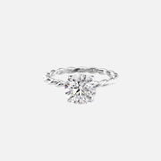  The Alice Round Lab Diamond Ring 14k White Gold 001
