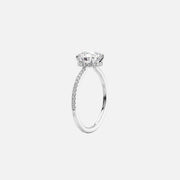  The Aline Oval Moissanite Ring 14k White Gold 002