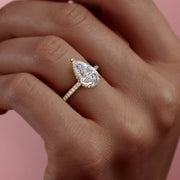  The Aline Pear Moissanite Ring 14k Yellow Gold 005 Final