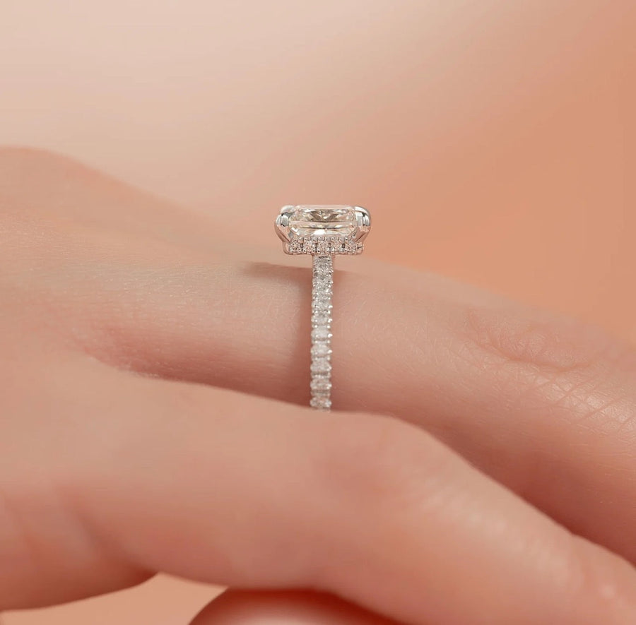 The Aline Princess Moissanite Ring 18k White Gold 004 Final