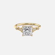  The Amber Princess Lab Diamond Ring 18k Yellow Gold 001