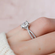  The Angelina Oval Moissanite Ring 14k White Gold 004 Final