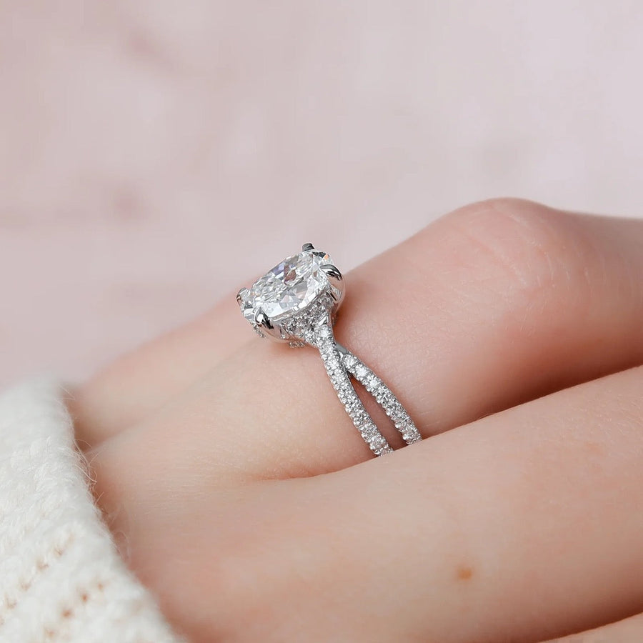 The Angelina Oval Moissanite Ring 14k White Gold 004 Final