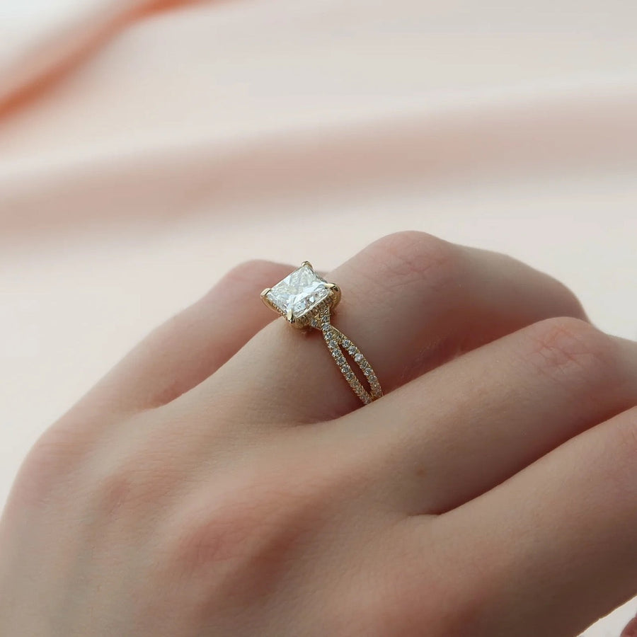  The Angelina Princess Moissanite Ring 14k Yellow Gold 004 Final
