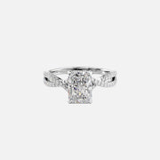  The Angelina Radiant Lab Diamond Ring 18k White Gold 001