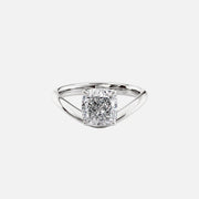  The Berta Cushion Lab Diamond Ring 14k White Gold 001