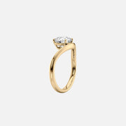  The Berta Cushion Lab Diamond Ring 14k Yellow Gold 002