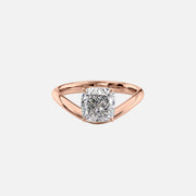  The Berta Cushion Lab Diamond Ring 18k Rose Gold 001