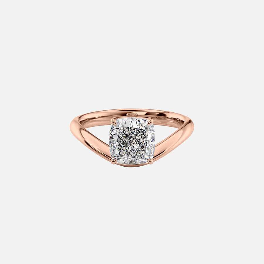  The Berta Cushion Lab Diamond Ring 18k Rose Gold 001