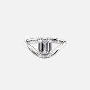  The Berta Emerald Lab Diamond Ring 18k White Gold 001