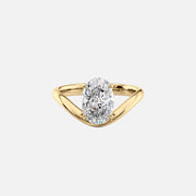 The Berta Oval Lab Diamond Ring 14k Yellow Gold 001