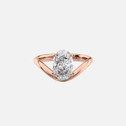  The Berta Oval Lab Diamond Ring 18k Rose Gold 001