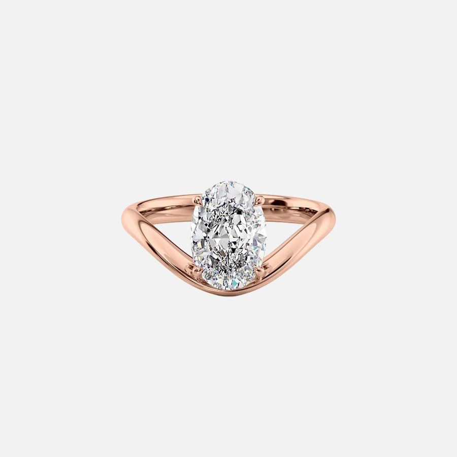  The Berta Oval Lab Diamond Ring 18k Rose Gold 001