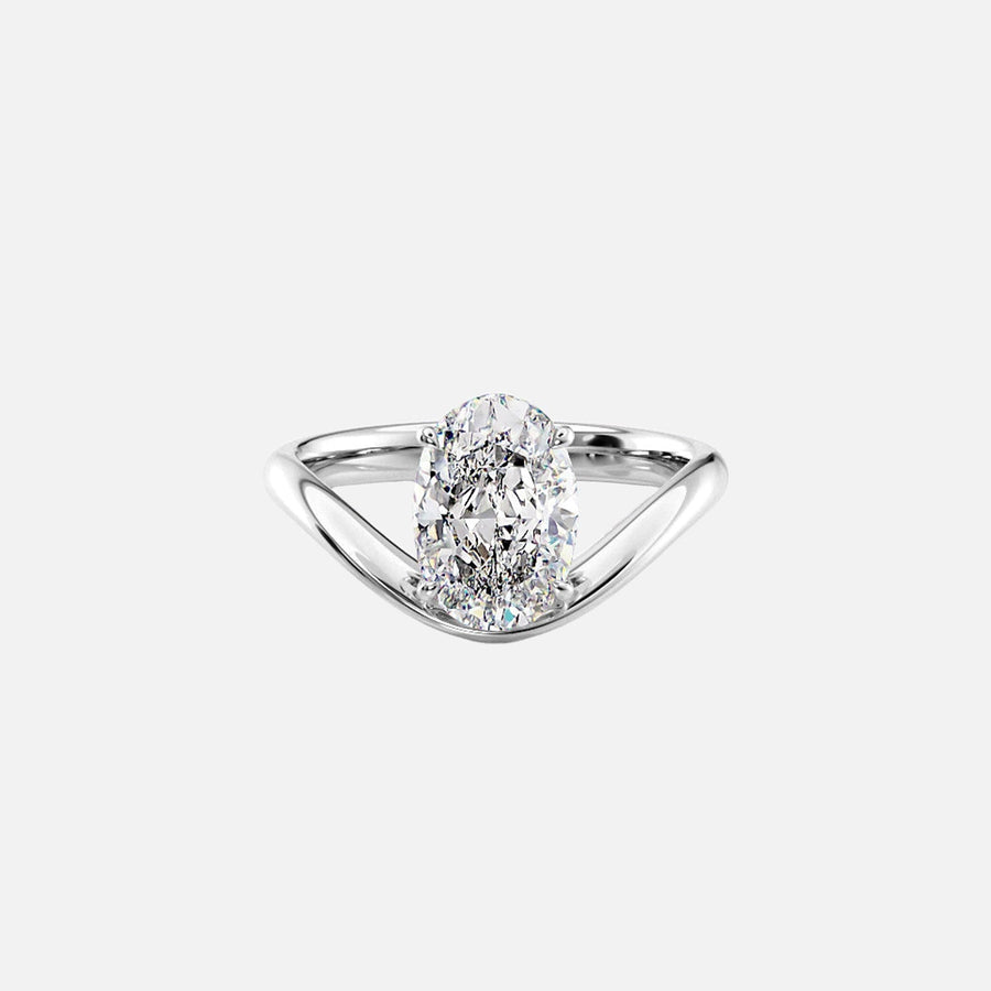  The Berta Oval Lab Diamond Ring 18k White Gold 001