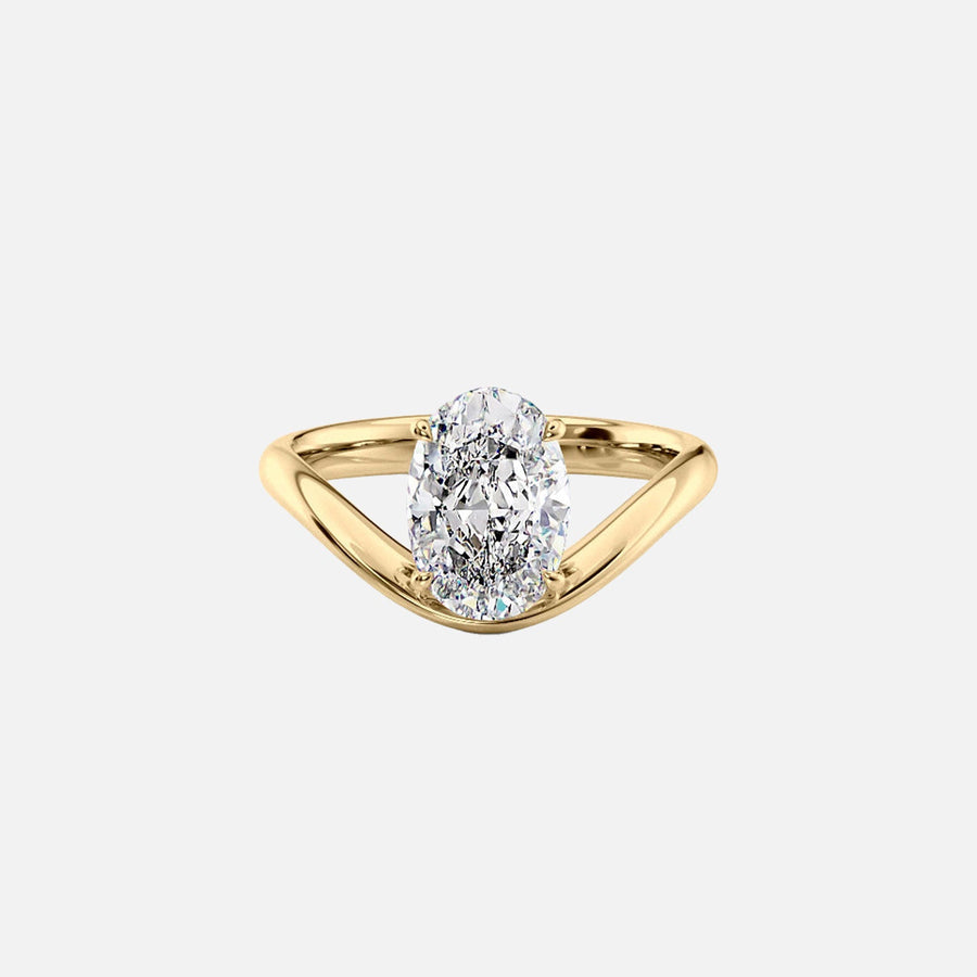  The Berta Oval Lab Diamond Ring 18k Yellow Gold 001