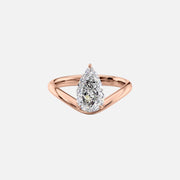  The Berta Pear Lab Diamond Ring 18k Rose Gold 001