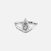  The Berta Pear Lab Diamond Ring 18k White Gold 001