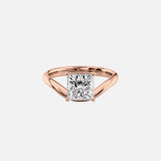  The Berta Princess Lab Diamond Ring 14k Rose Gold 001