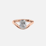  The Berta Radiant Lab Diamond Ring 14k Rose Gold 001