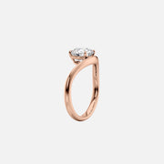  The Berta Round Lab Diamond Ring 18k Rose Gold 002