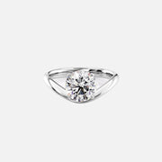  The Berta Round Lab Diamond Ring 18k White Gold 001