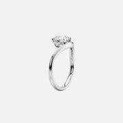  The Berta Round Lab Diamond Ring 18k White Gold 002