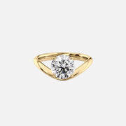  The Berta Round Lab Diamond Ring 18k Yellow Gold 001