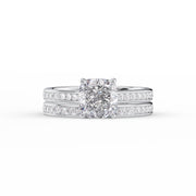 The Cameron Cushion Lab Diamond Ring 14k White Gold 003