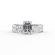 The Cameron Emerald Lab Diamond Ring 14k White Gold 003 Final