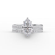 The Cameron Marquise Lab Diamond Ring 14k White Gold 003